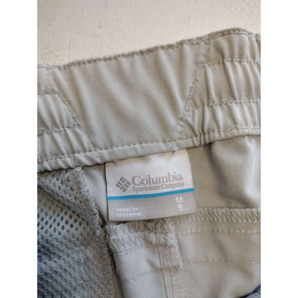 Columbia PFG Women's Size Medium Khaki Performance Fishing Shorts Elastic Waist - Picture 5 of 5